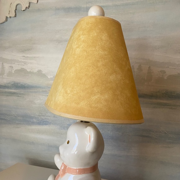 Vintage Ceramic Teddy Bear Lamp - Picture 11 of 14